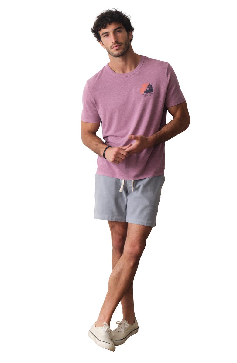 Marine Layer Hemp & Cotton Graphic T-Shirt, Alternate, color, Red Violet