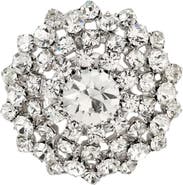 Susan Caplan 1970s Vintage Crystal Brooch