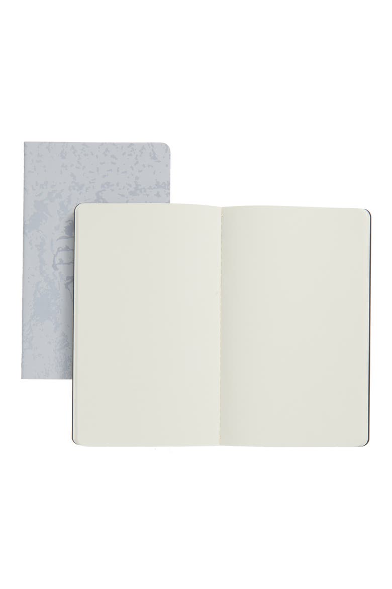 Set of 2 Large Cahier Journals, Alternate, color, BLACK AND GRAY