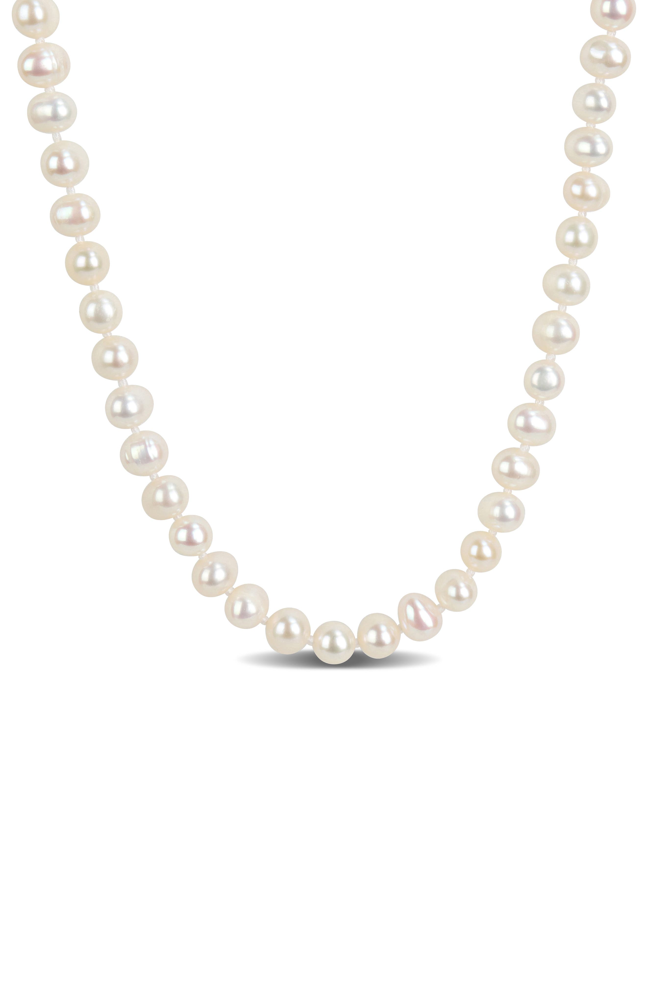 DELMAR 6-7mm Cultured Freshwater Pearl Necklace