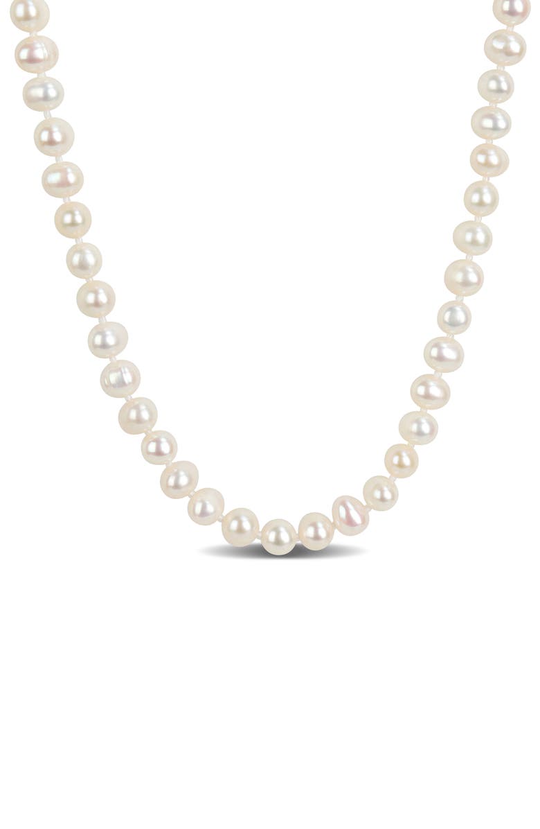 DELMAR 6-7mm Cultured Freshwater Pearl Necklace, Main, color, White