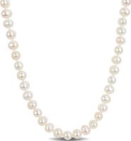 DELMAR 6-7mm Cultured Freshwater Pearl Necklace