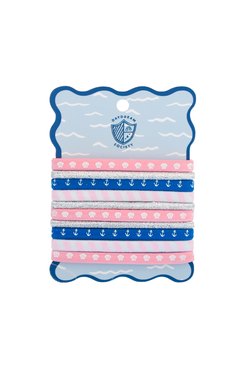 Seaside Hair Tie Set, Main, color, Assorted Pre-Pack