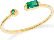 YS GEMS Double Stone Open Band Ring