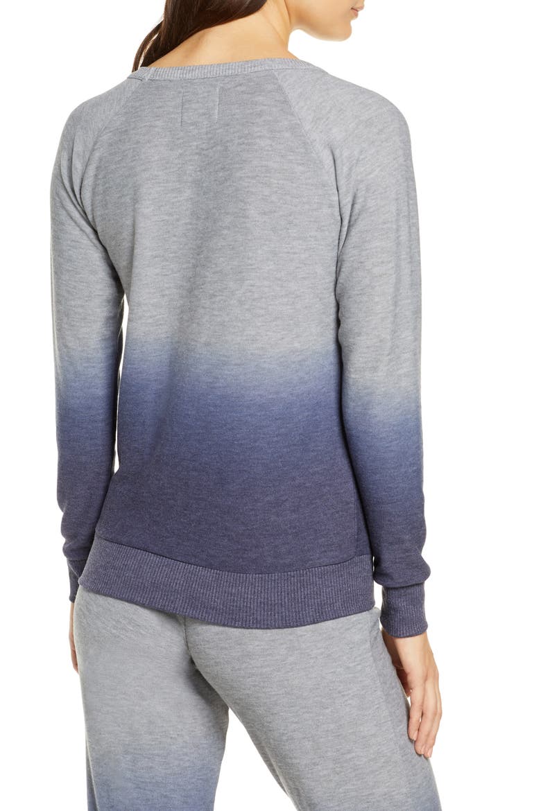 Ombré Cozy Pullover, Alternate, color, NAVY OMBRE