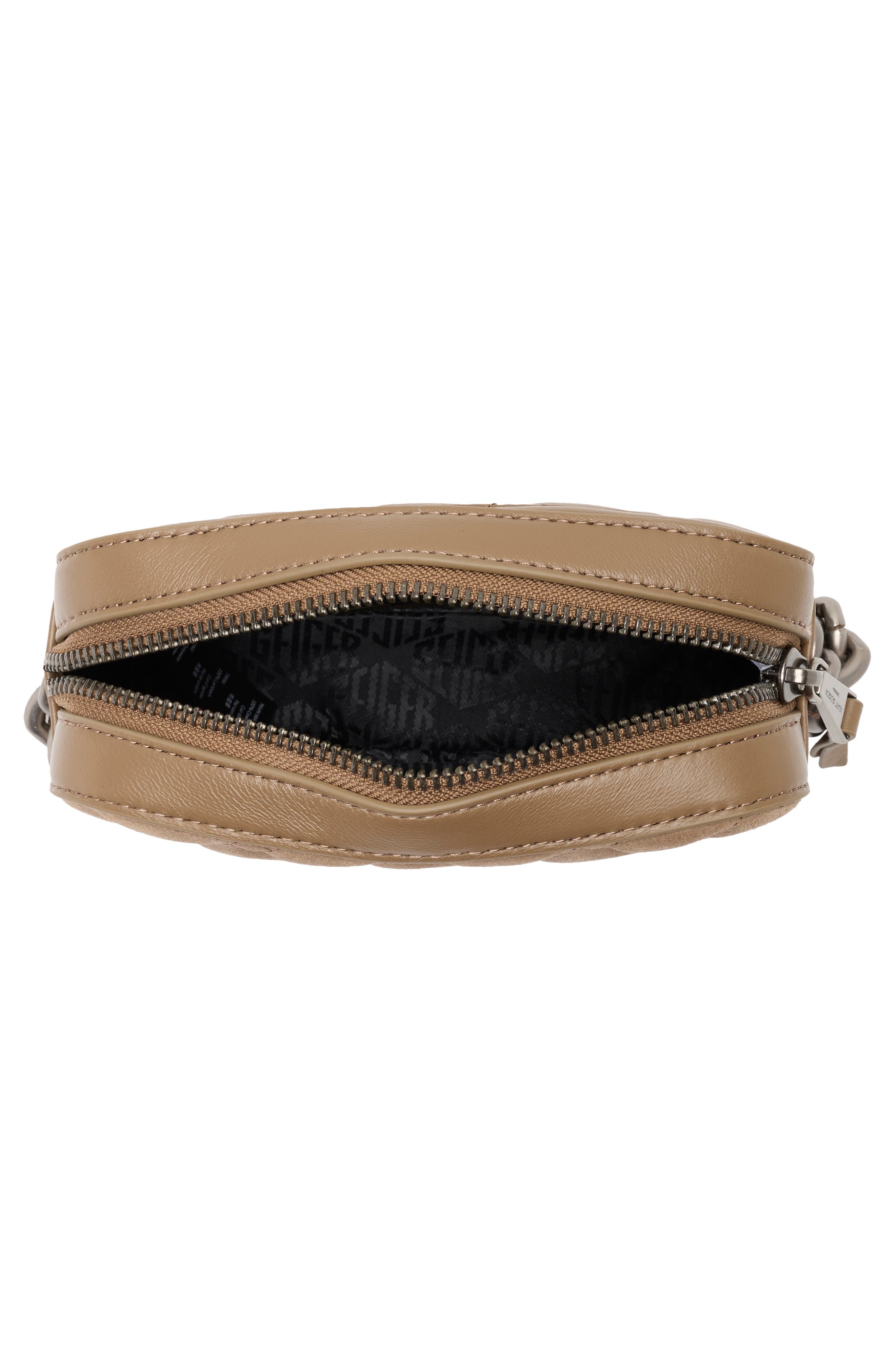 Kurt Geiger London Small Kensington Leather Camera Bag, Alternate, color, Taupe
