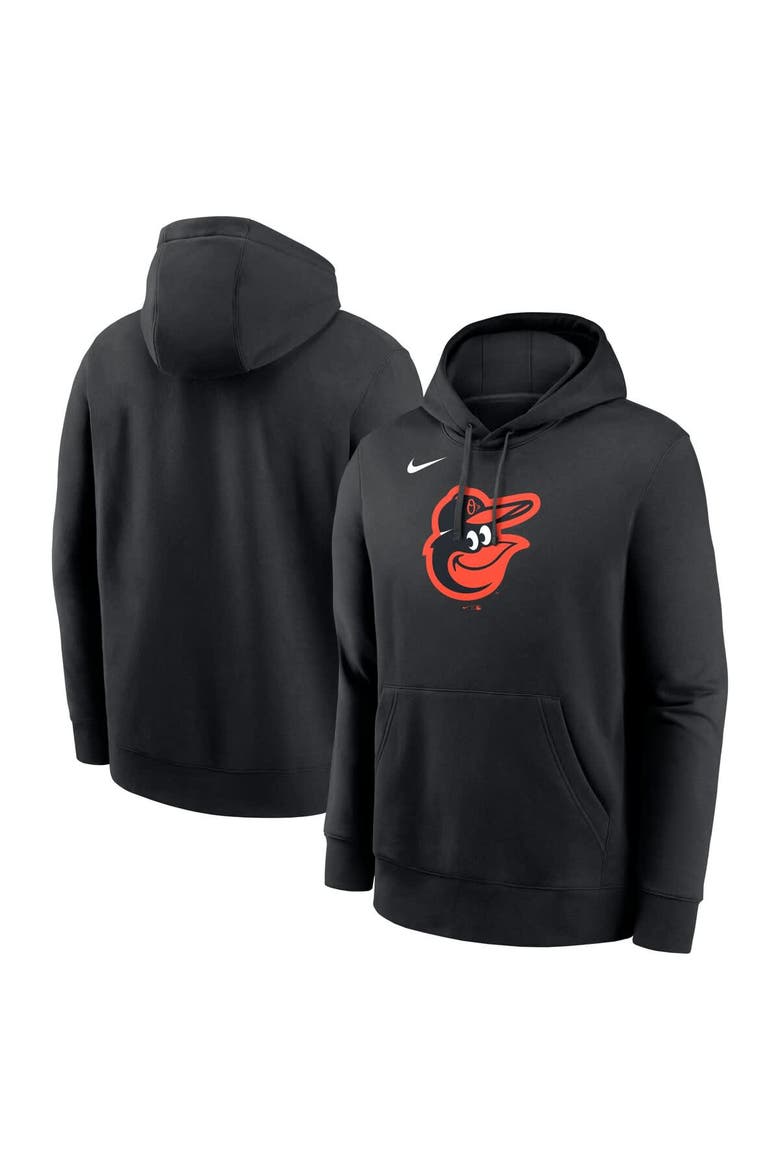 Men's Nike Black Baltimore Orioles Logo Club Fleece Pullover Hoodie, Main, color, Black