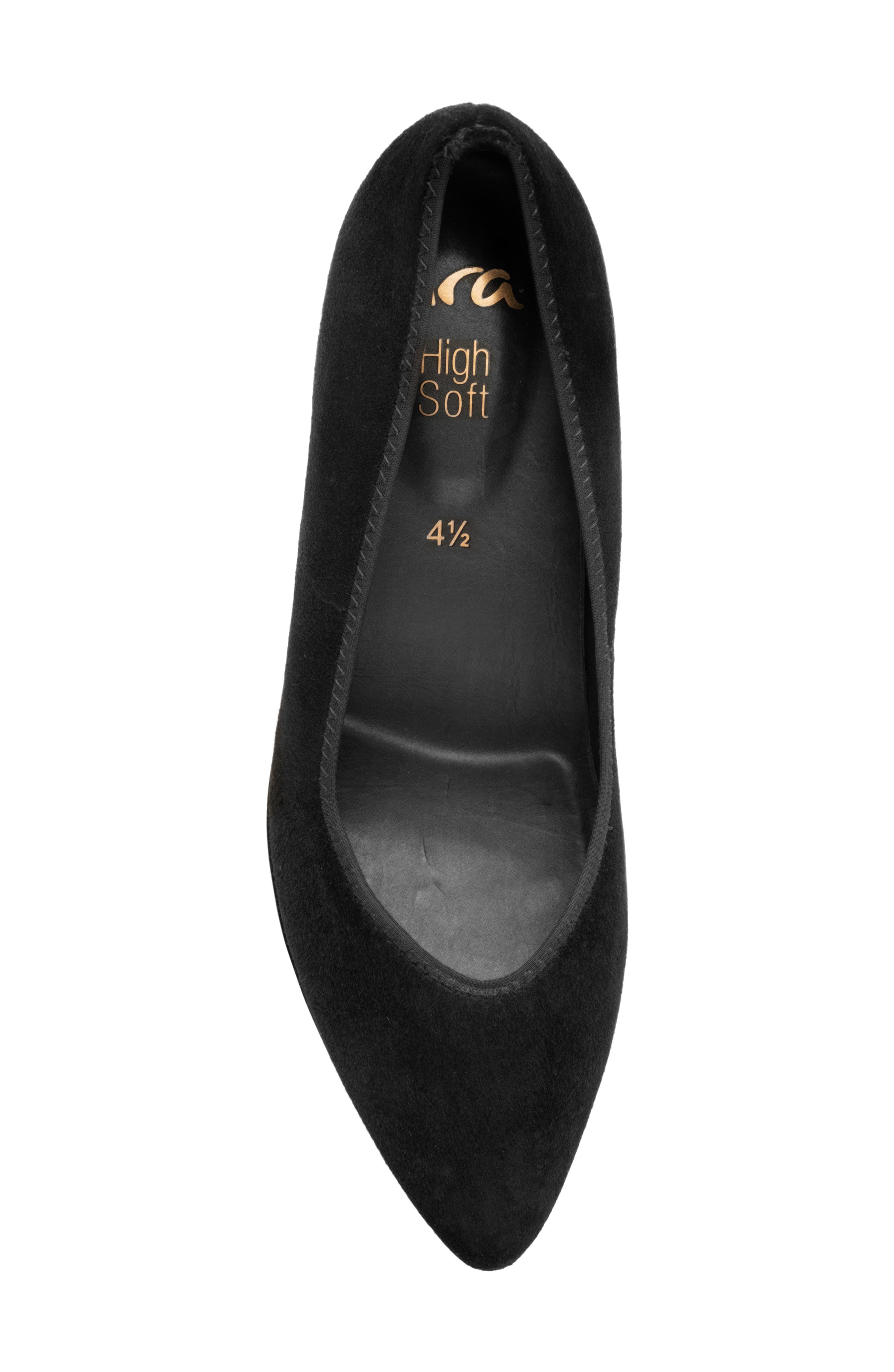 Amaryllis Leather Pump, Alternate, color, BLACK