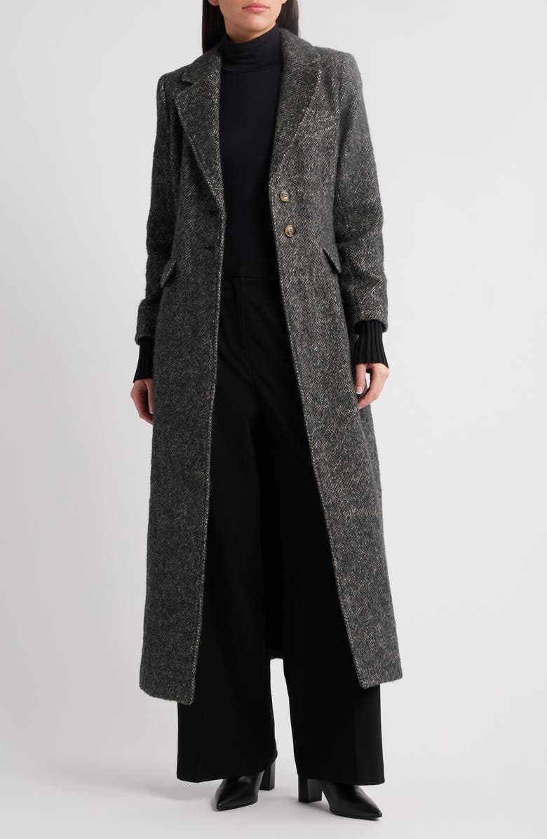 Favorite Daughter The City Tweed Coat, Main, color, Black Multi