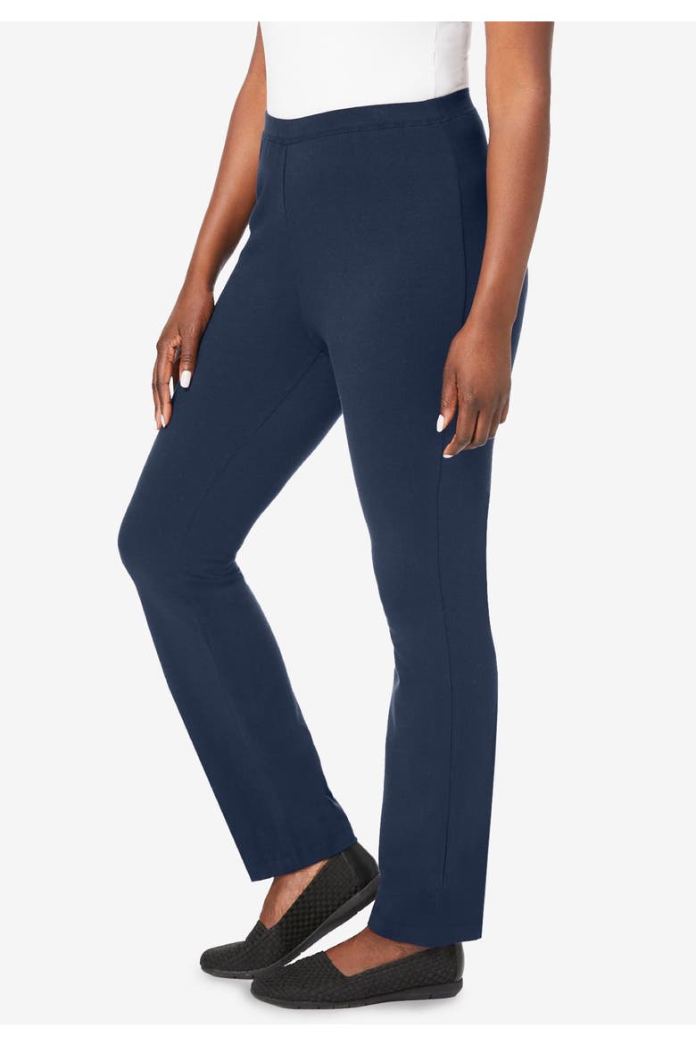 Everyday Stretch Cotton Straight Leg, Alternate, color, NAVY