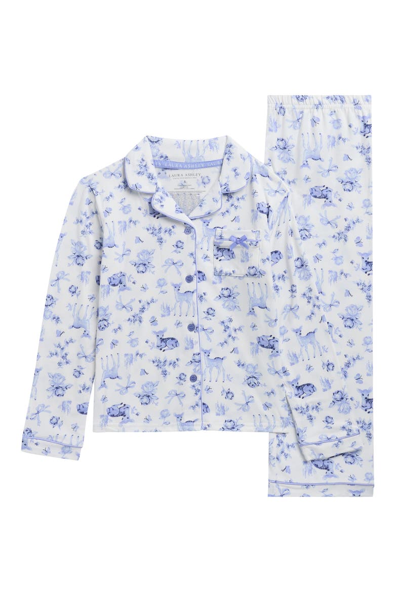 Kids' Notch Collar Pajamas, Main, color, IVORY STORY