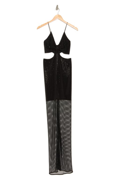 Alice And Olivia Alice + Olivia Havana Cutout Mesh Dress In Black
