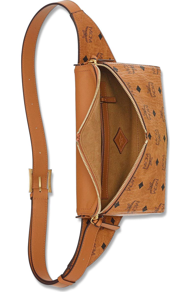 MCM Diamond 3D Belt Bag in Visetos Leather Mix, Alternate, color,