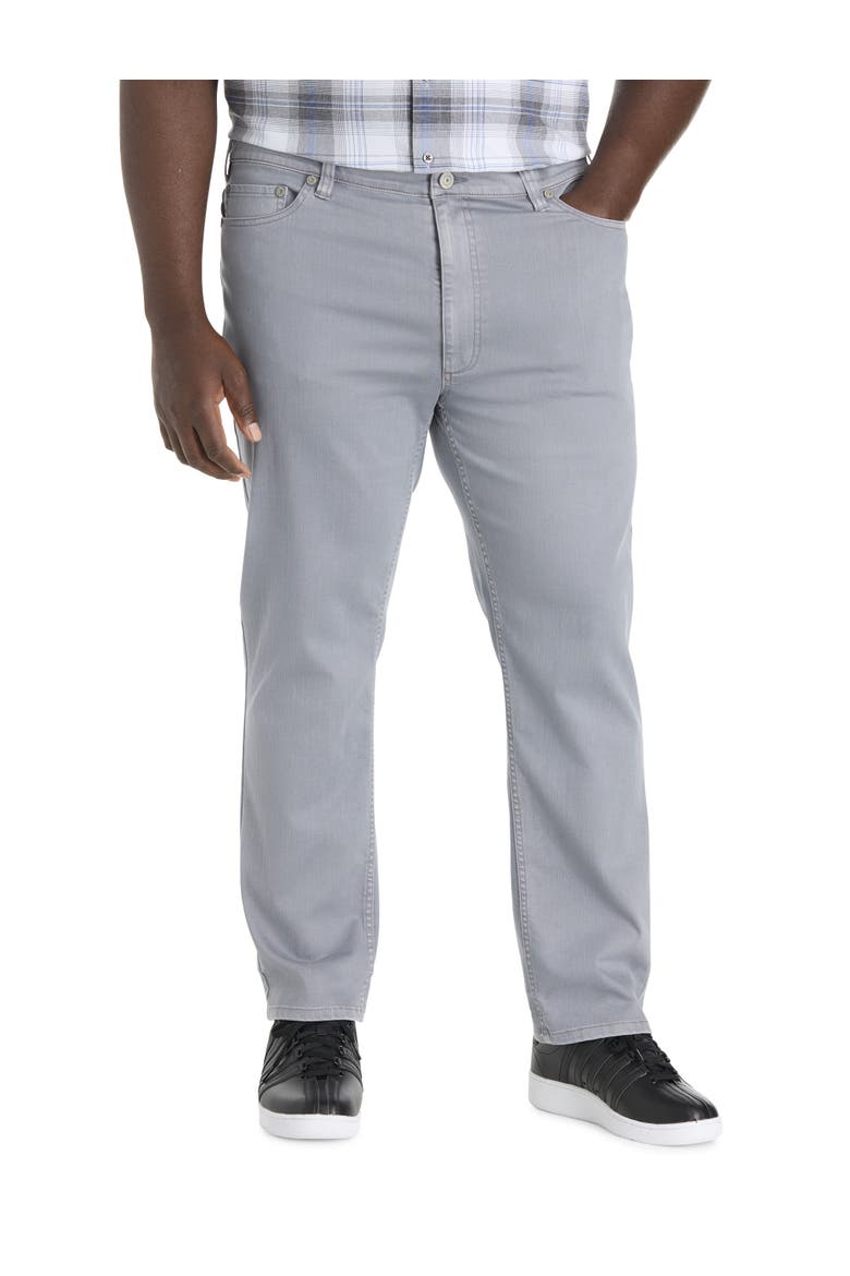 Big & Tall Athletic-Fit 5-Pocket Everyday Stretch Performance Twill Pants, Main, color, TRADEWINDS