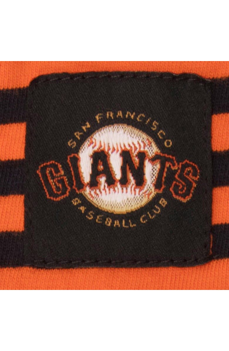 Levi's<sup>®</sup> Women's Levi's Orange/Black San Francisco Giants Striped V-Neck T-Shirt, Alternate, color, 