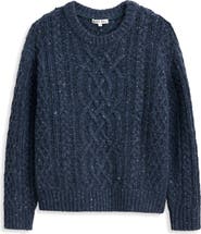 Alex Mill Madelyn Cable Knit Wool Blend Donegal Sweater