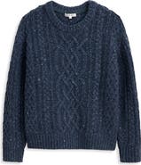Alex Mill Madelyn Cable Knit Wool Blend Donegal Sweater