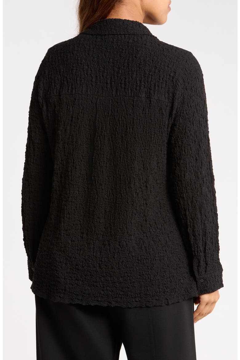 CLASSIC COLLAR SLIM SHIRT, Alternate, color, BLACK