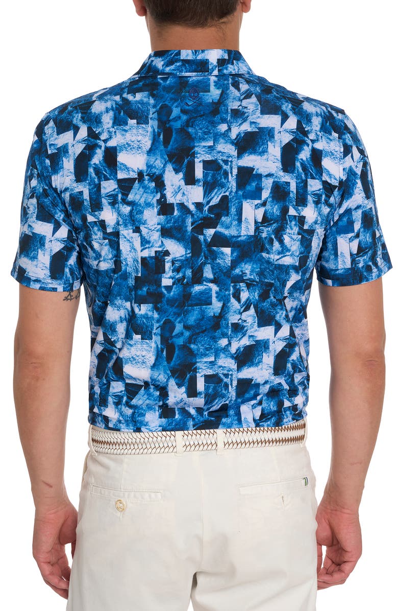 Robert Graham Tetris Blocks Short Sleeve Performance Polo, Alternate, color, 