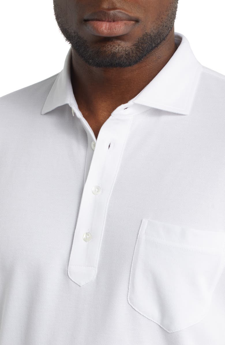 Peter Millar Crown Crafted Long Sleeve Cotton & Linen Polo, Alternate, color,