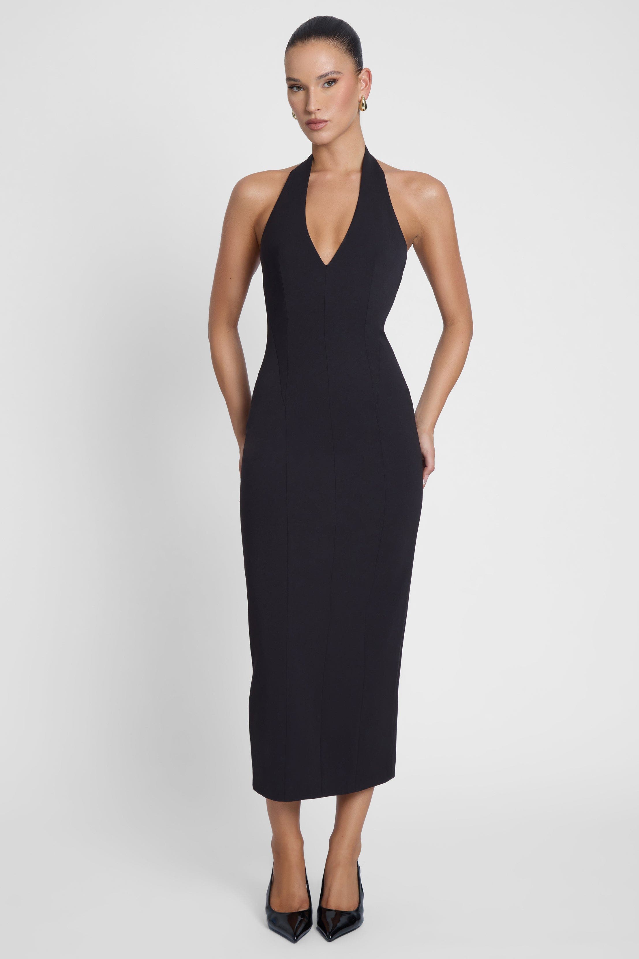Helena Halter Midi Dress - image 2