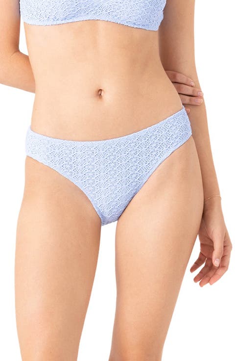 Net Overlay Hipster Bikini Bottoms