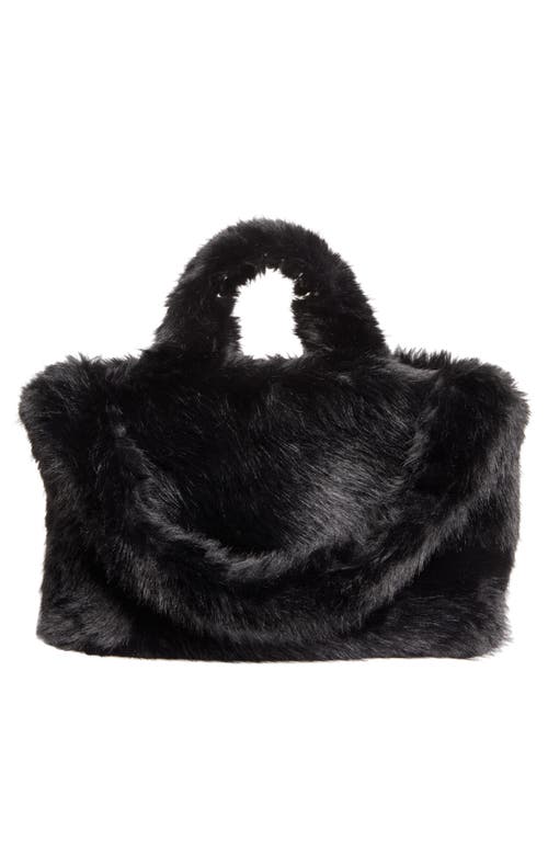 Stand Studio Livi Faux Fur Tote In Black