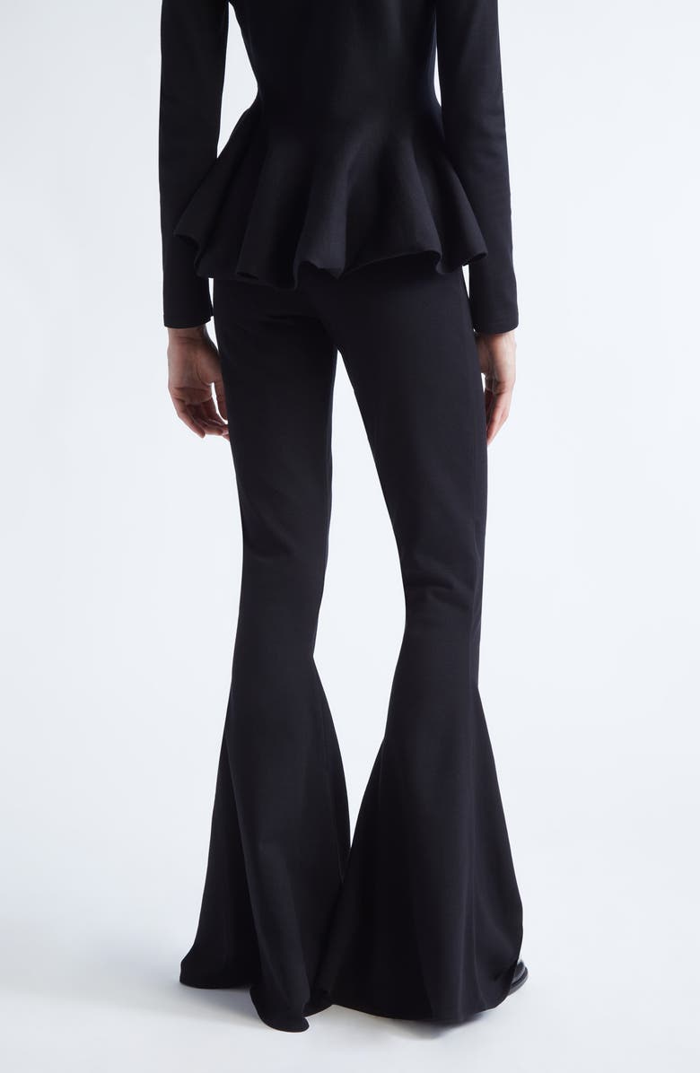 Giambattista Valli Knit Flare Leg Pants, Alternate, color, Black