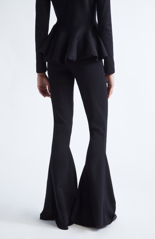 Giambattista Valli Knit Flare Leg Pants In Black