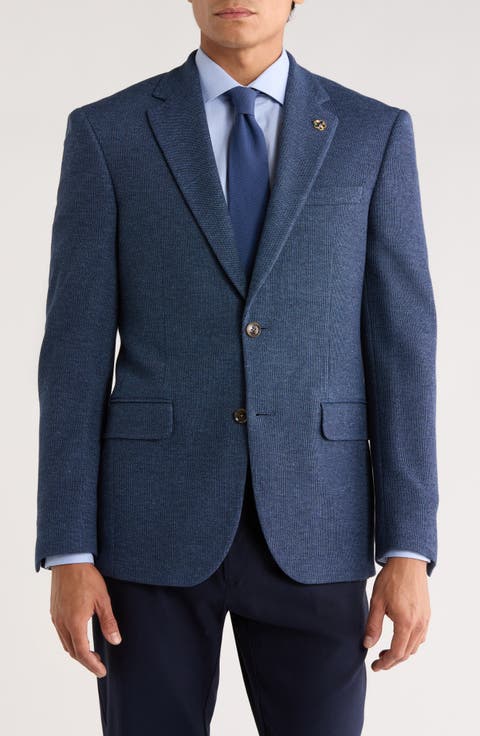 Jarrow Slim Fit Blue Cotton Blazer