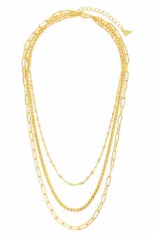 Sterling Forever Parisa Layered Chain Necklace