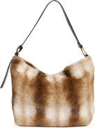 Steve Madden Bscout Faux Fur Hobo Bag