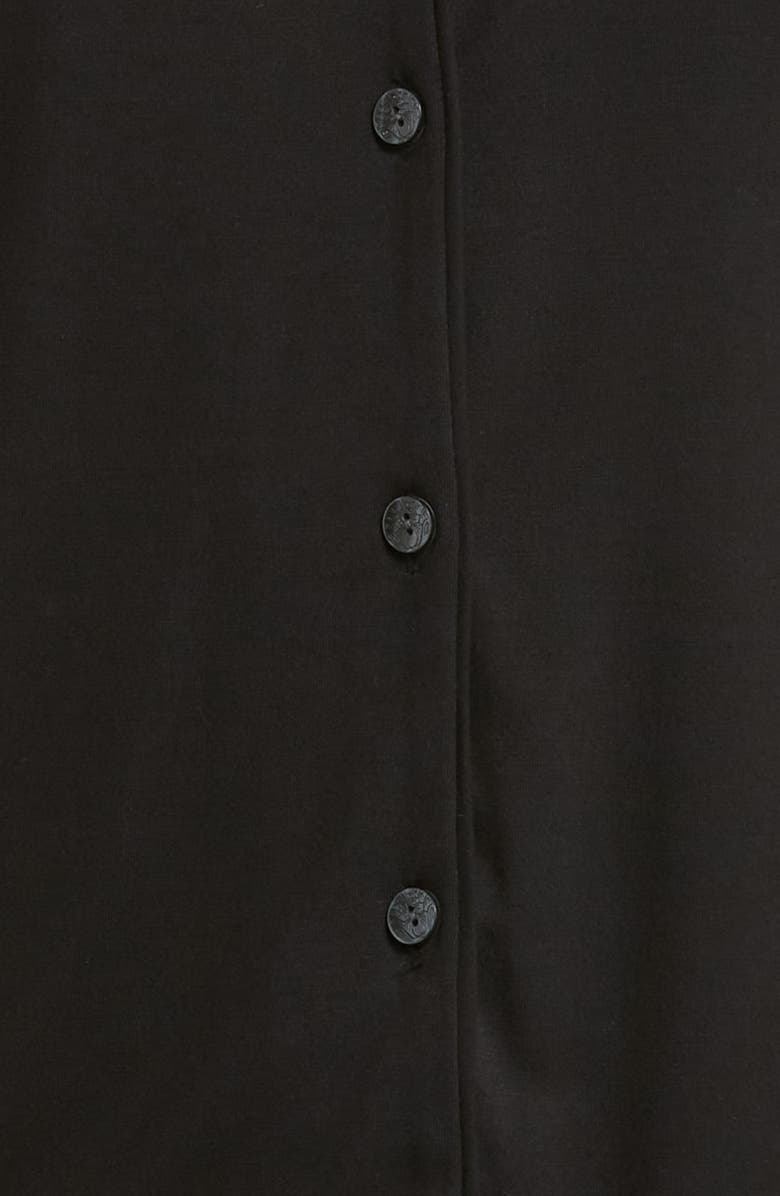 Natori Feathers Lace Trim Jersey Pajamas, Alternate, color, Black