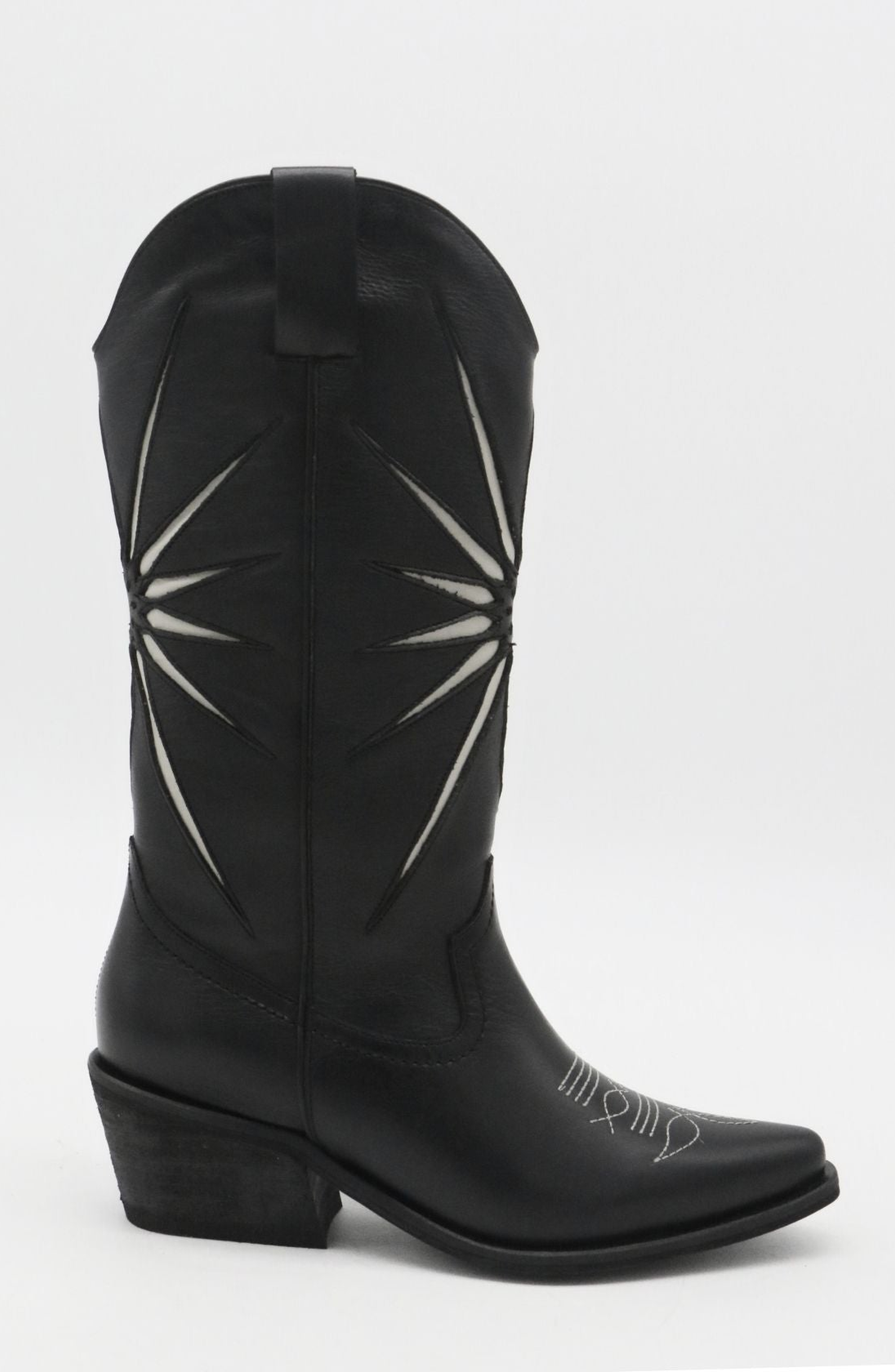 STIVALI NEW YORK Moonrise Western Cowboy Boots, Alternate, color, Black
