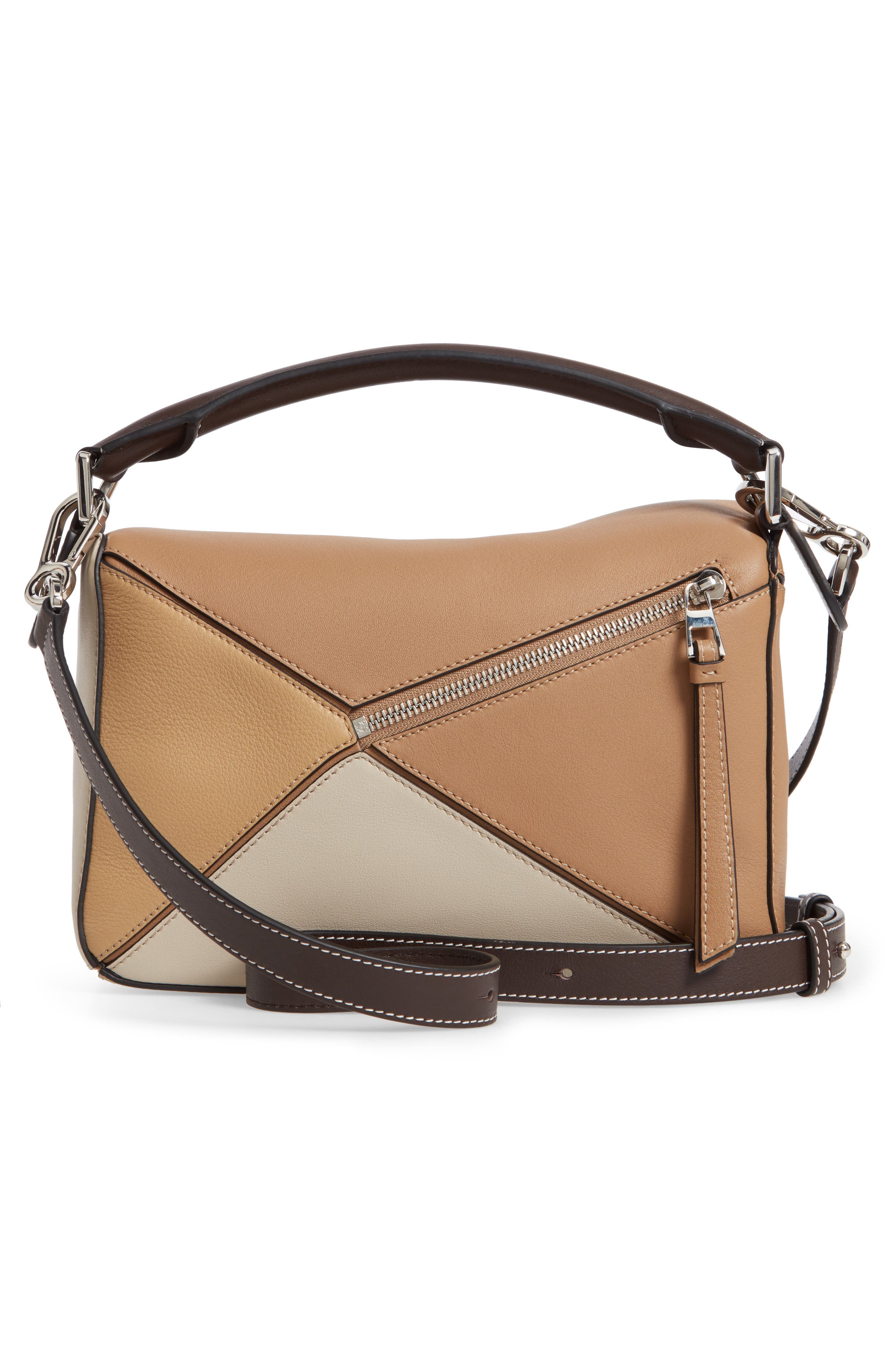 Loewe Puzzle Small Calfskin Leather Bag, Alternate, color, 