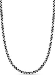 David Yurman Men's Box Chain Necklace in Silver, 3.6mm