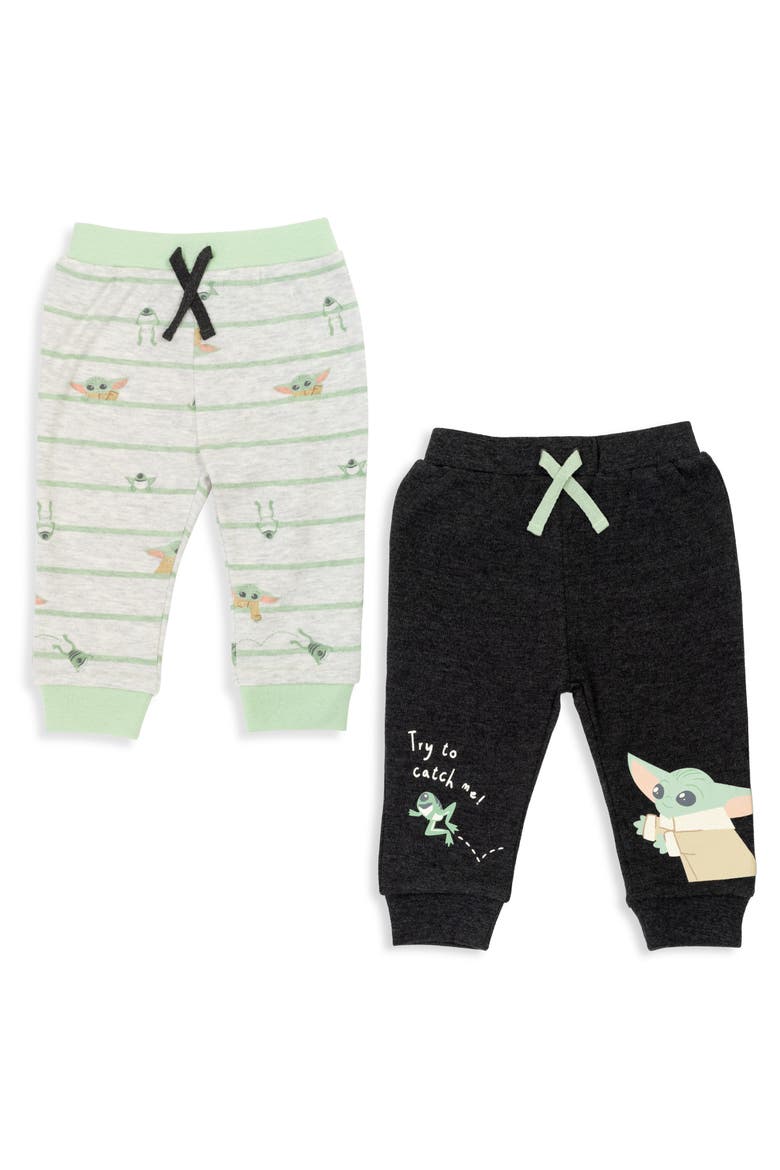 2-Pack Jogger Pants, Main, color, Grogu Charcoal Green