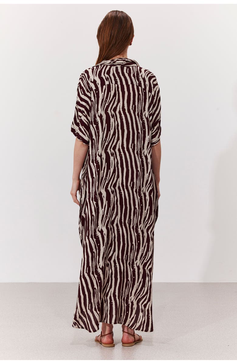 Gottex Beach Life Solena Printed Crêpe Oversized Shirt Dress Cover-Up, Alternate, color, 