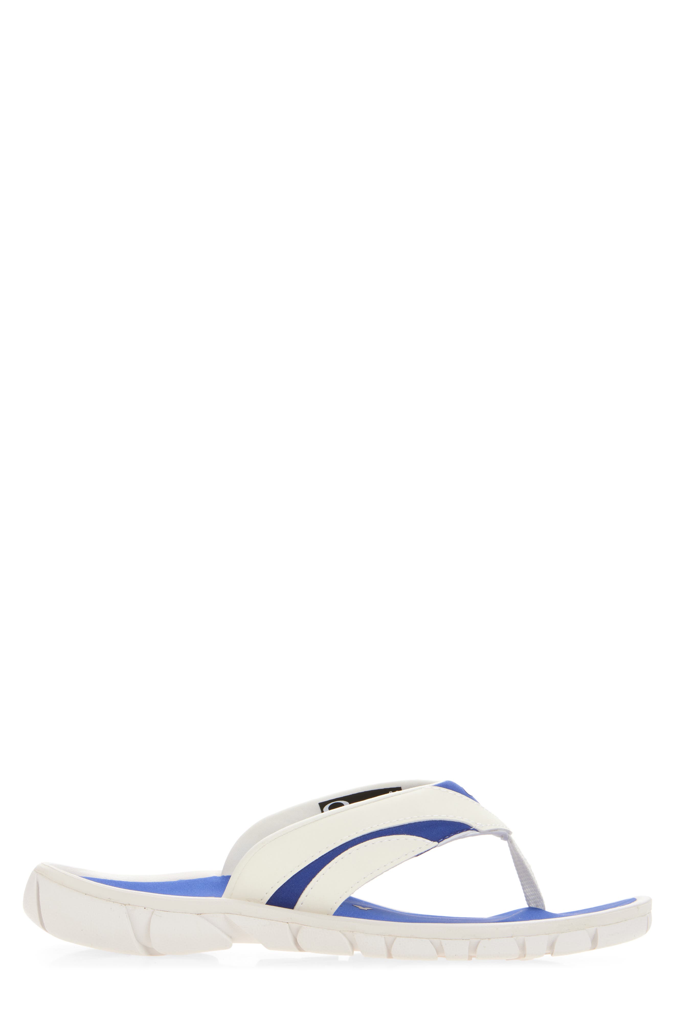 Oakley Coil Flip Flop, Alternate, color, White/ Blue