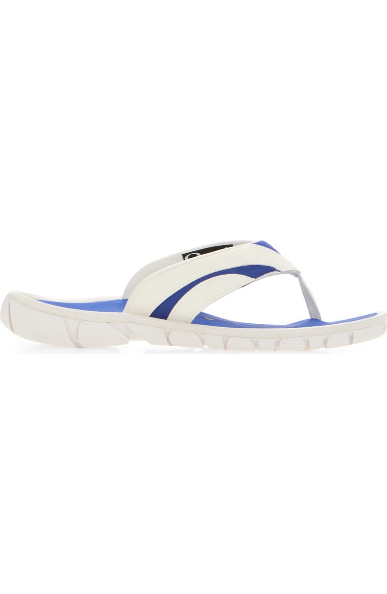 Oakley Coil Flip Flop, Alternate, color, White/ Blue