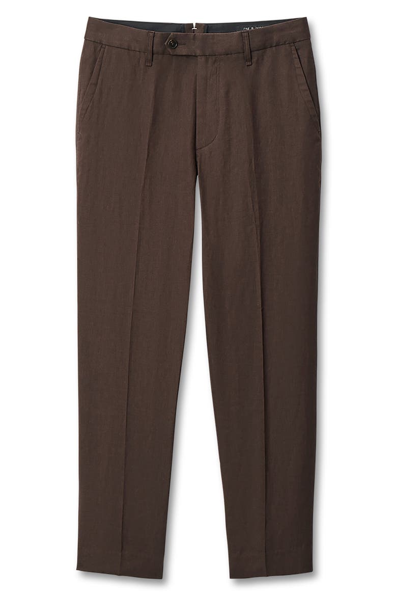 Evan Linen Trousers, Alternate, color, RBROWN