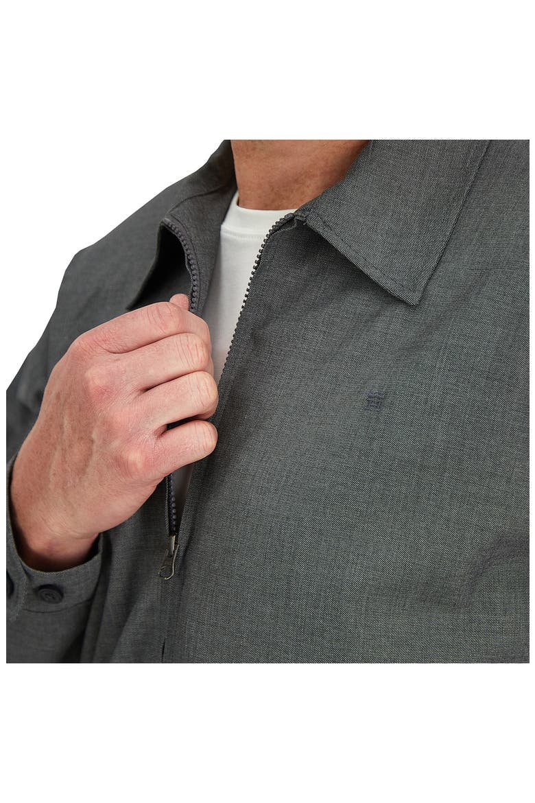 Sharkskin Full Zip Harris Jacket, Alternate, color, MEDIUM GREY
