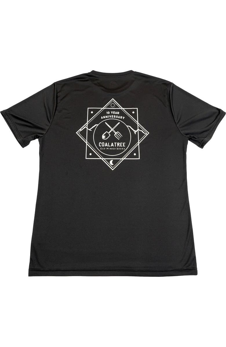 Coalatree Quick Dry Short-Sleeve T-Shirt, Main, color, Black