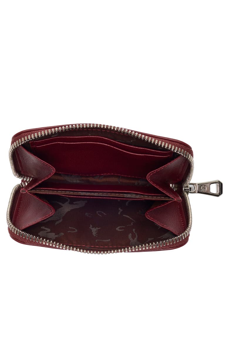Longchamp Le Pliage Leather Coin Purse, Alternate, color, Red Lacquer