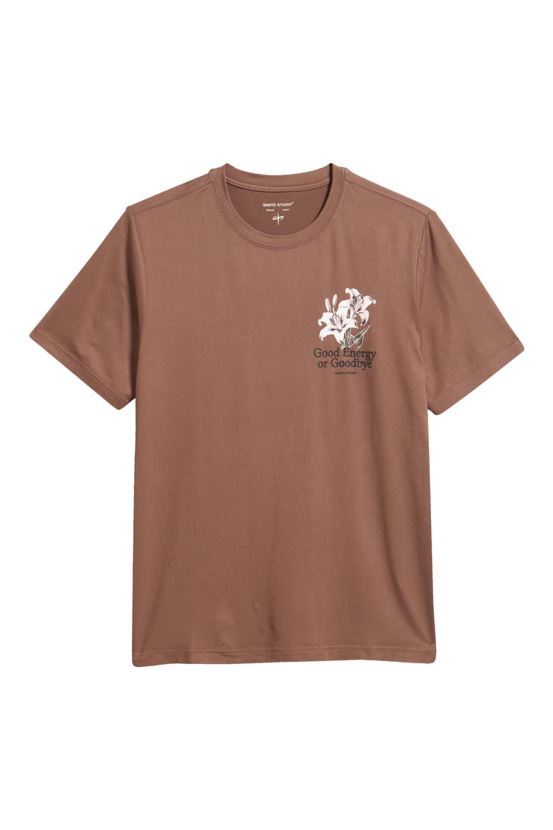 Hunter Lawrence Edition - Tempo Good Energy Tech Tee, Alternate, color, HOLY BROWN