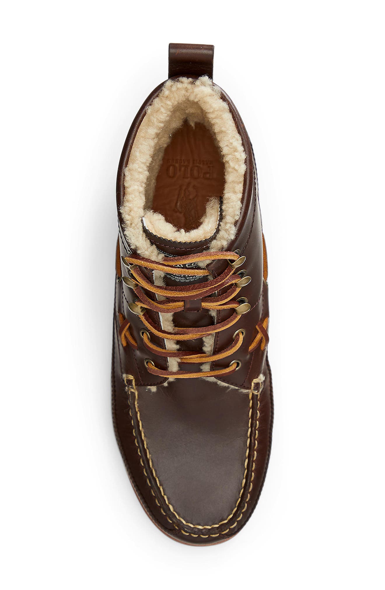 Ralph Lauren Ranger Faux Shearling Boot, Alternate, color, 