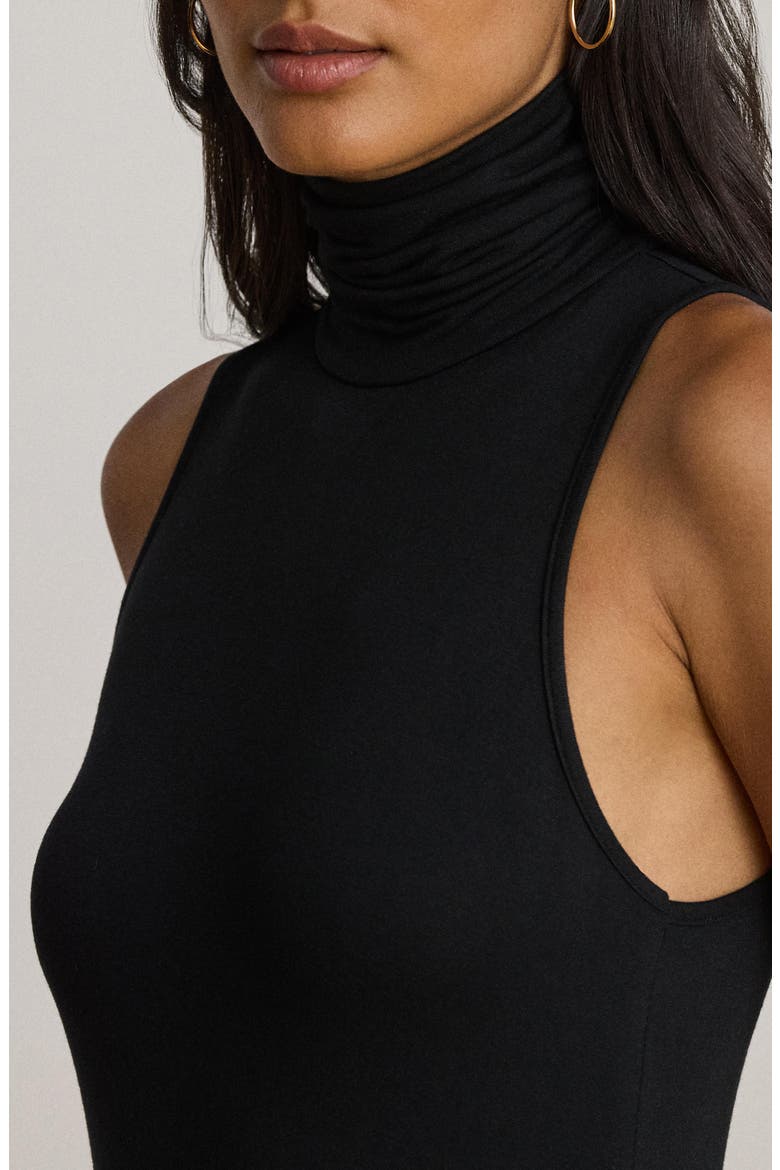 Sleeveless Stretch Jersey Maxi Dress, Alternate, color, BLACK