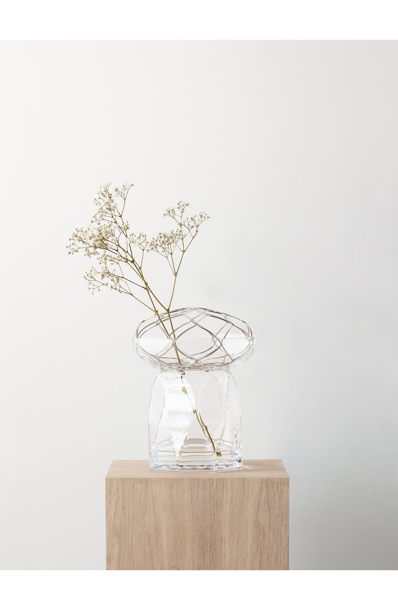 Orrefors Bloom High Vase, Alternate, color, Clear