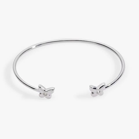 Butterfly Crystal Flex Cuff