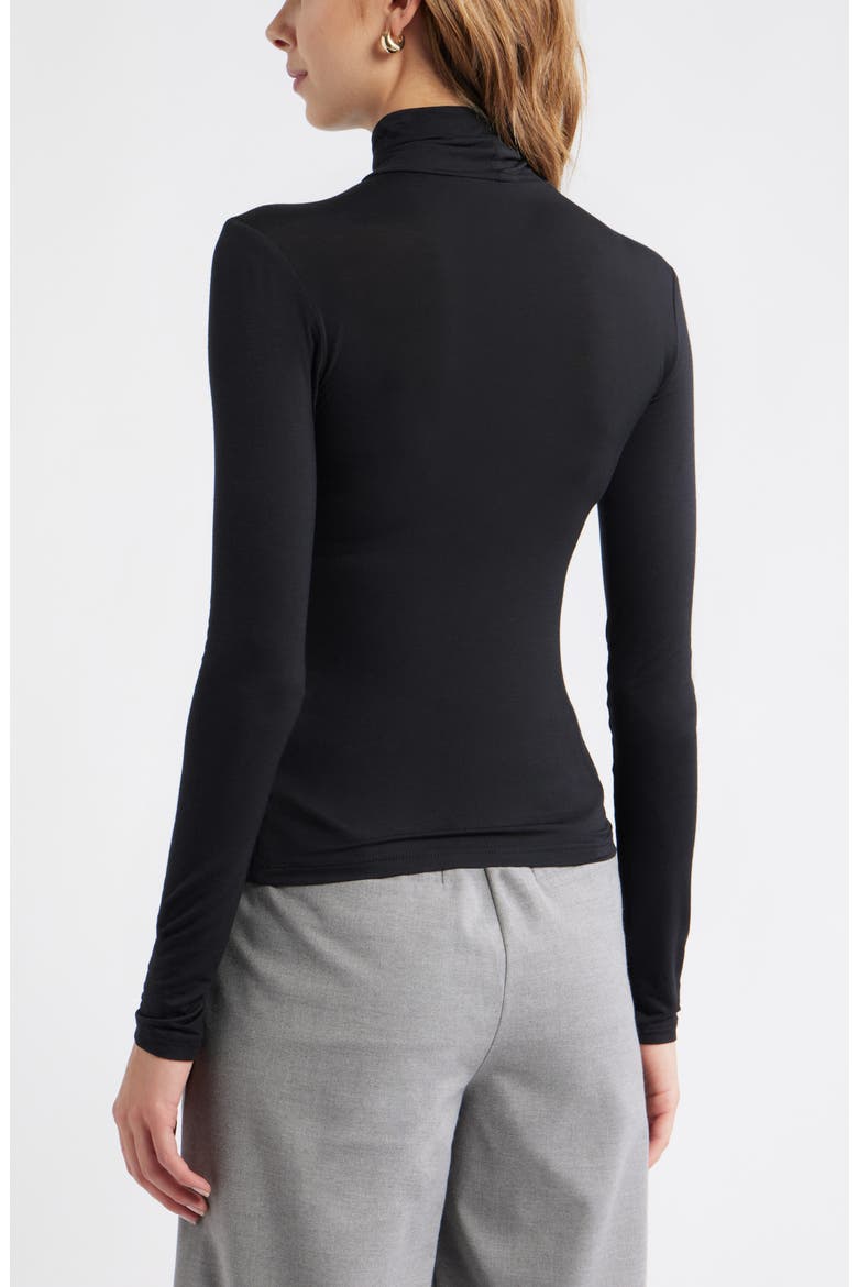 Knit Turtleneck, Alternate, color, BLACK